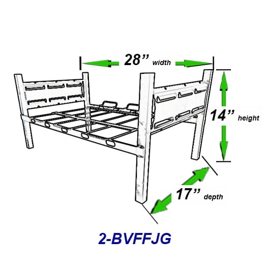 2-BVFFJG 2/3-BIB Box (28") Flat Shelf