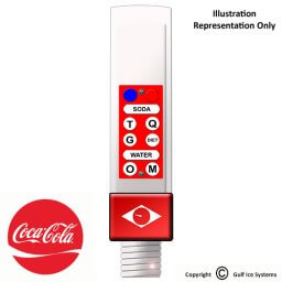 Rattler 10 Button Bargun Coca-Cola Red