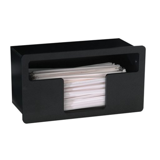 Built-In Straw/Stirrer Organizer