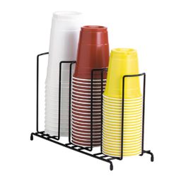 Cup-Lid Wire Organizer, Three Sections