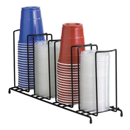 Cup-Lid Wire Organizer, Four Sections