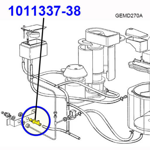 1011337-38 Drain Fitting Diagram