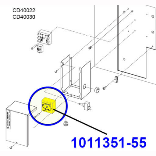 1011351-55 Off Cycle Timer, 60Hz Diagram