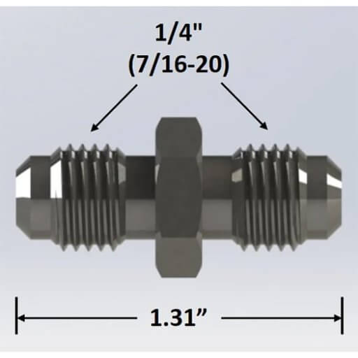 1/4″ Male Flare to 1/4″ Male Flare Adapter