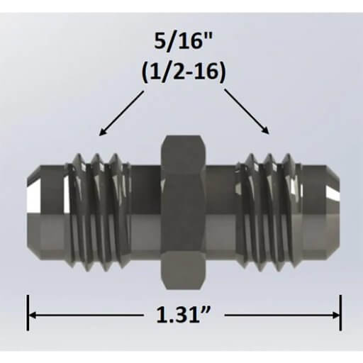 5/16″ Male Flare (X 2) Adapter