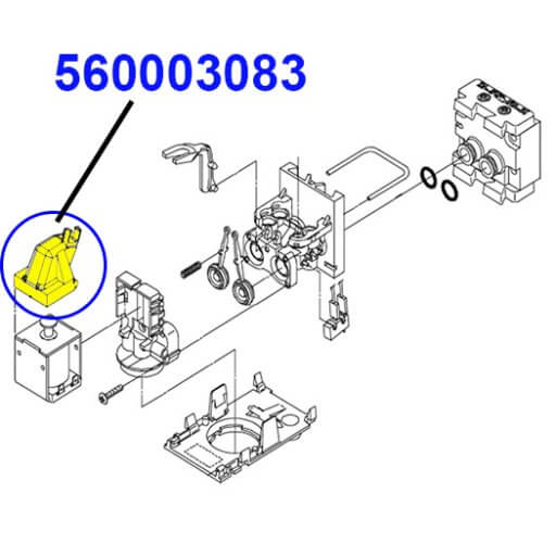 560003083 SOLENOID COVER, BLACK (UF1)