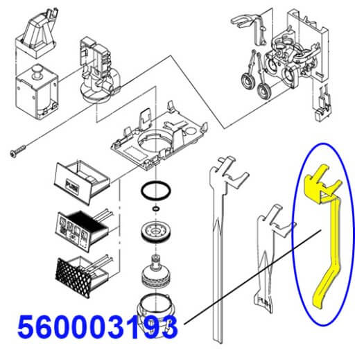 560003193 VALVE LEVER, SELF-SERVE (UF1)