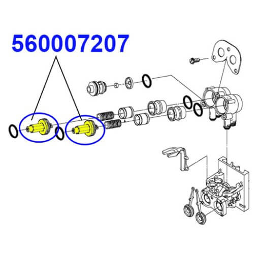 560007207 FLOW ADJUSTMENT SCREW (UF1)