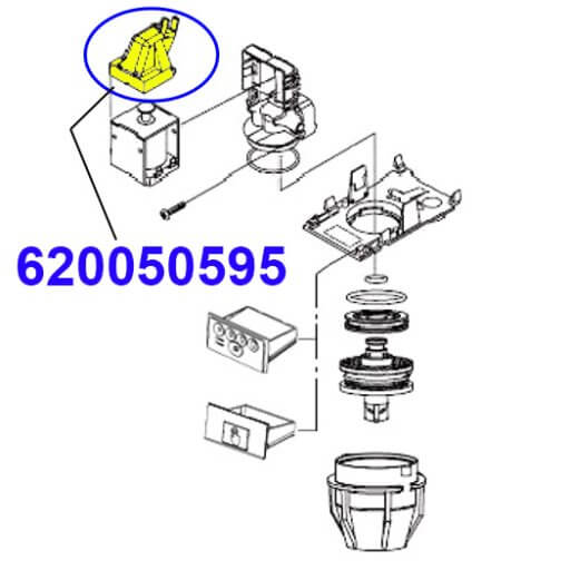 620050595 SOLENOID COVER, RED (SFV1)