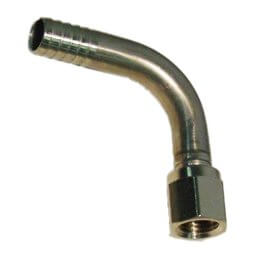 1/4″ Female Flare Swivel to 3/8″ Barb Elbow