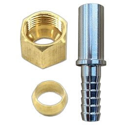 3/8″ Female Flare Compression to 1/4″ Barb