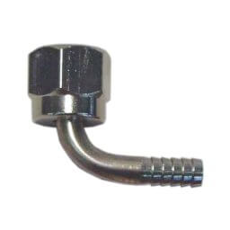 3/8″ FFL Swivel to 1/4″ Barb Elbow