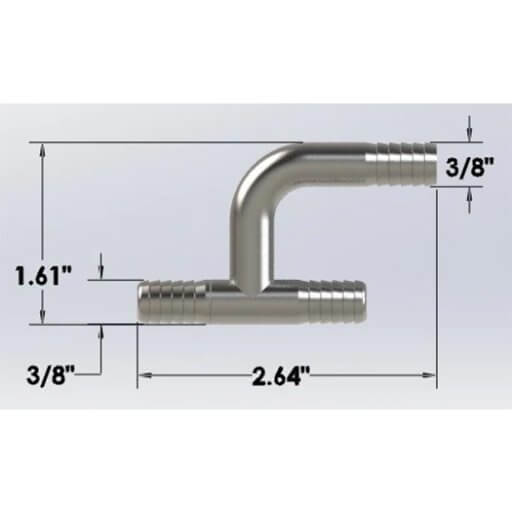 3/8″ Barbed Y-Tee – Economy