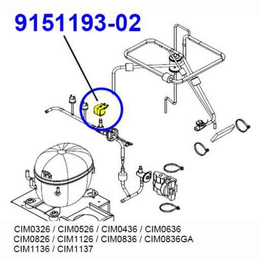 9151193-02 Hot Gas Valve Coil Diagram