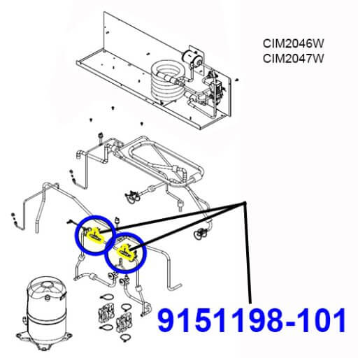 9151198-101 Hot Gas Valve Body Diagram