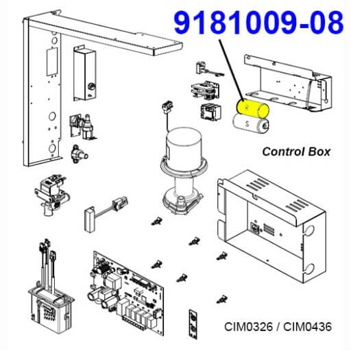 9181009-08 Run Capacitor Diagram