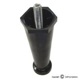 37958 4" Black Leg, Single