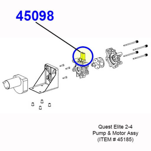 45098 Pump Tube Replacement Kit Diagram
