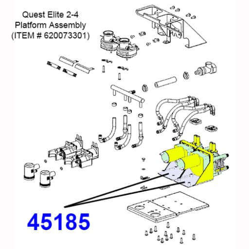 45185 Pump and Motor Assembly Diagram