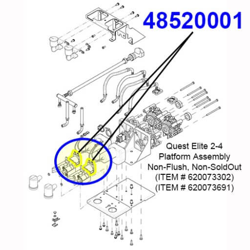 48520001 Coil, 24VDC Diagram
