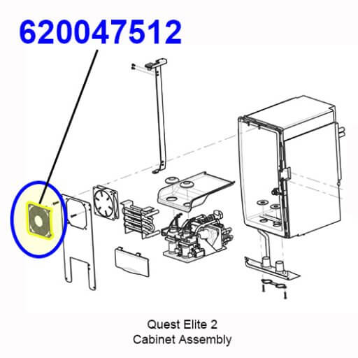 620047512 Fan Guard w/ Clips Diagram