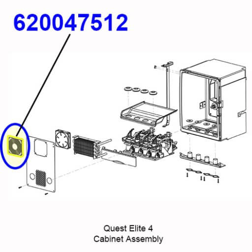 620047512 Fan Guard w/ Clips Diagram