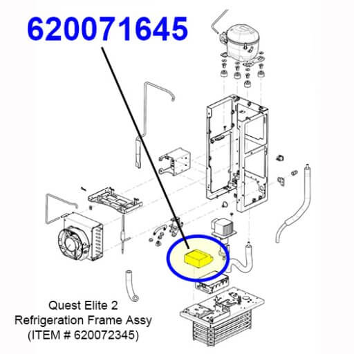 620071645 Global Ice Bank Control PCBA Diagram