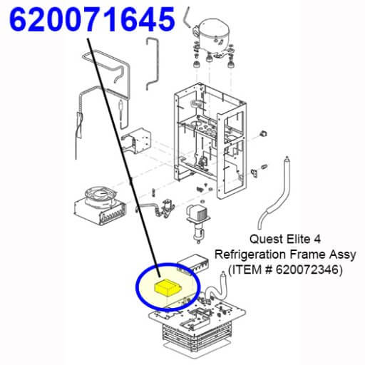 620071645 Global Ice Bank Control PCBA Diagram