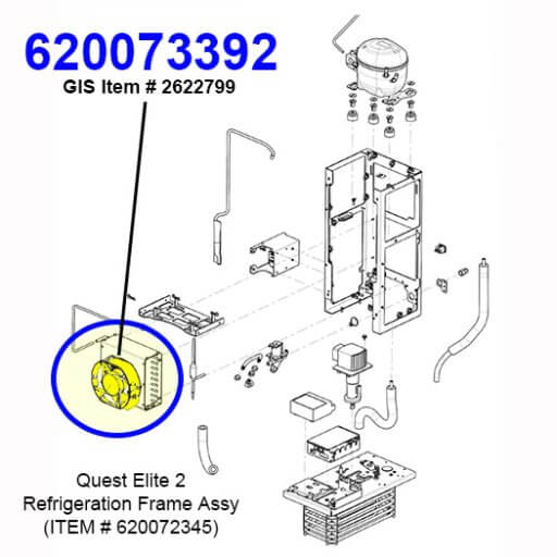 620073392 Fan Replacement Kit Diagram