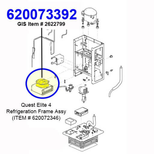 620073392 Fan Replacement Kit Diagram