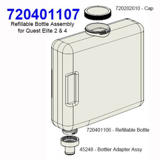 720401107 Refillable Bottle Assembly Diagram