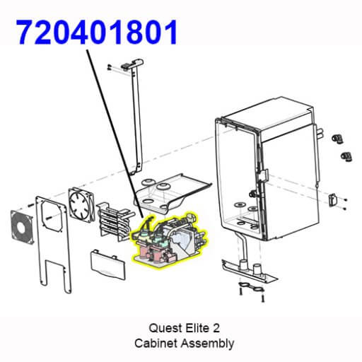 720401801 Platform Assembly, SLJ Flush
