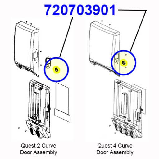720703901 Key-Lock Assembly Diagram