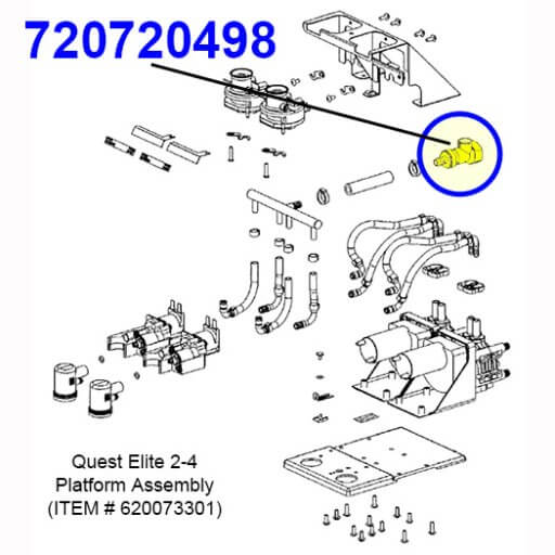 720720498 Inline Coupling 3/8" ID Diagram