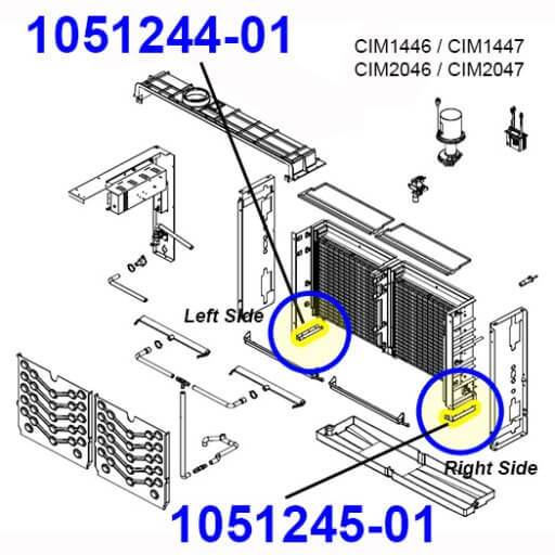 1051244-01 Sump Tab Replacement Kit Diagram