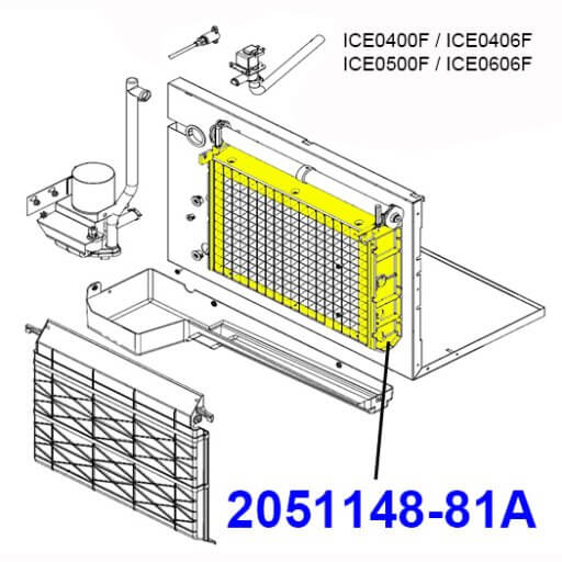 2051148-81A Evaporator Assembly Diagram