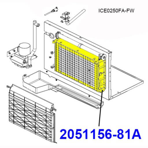 2051156-81A Evaporator Assembly Diagram