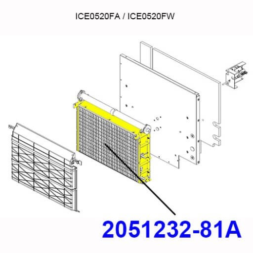 2051232-81A Evaporator Assembly Diagram