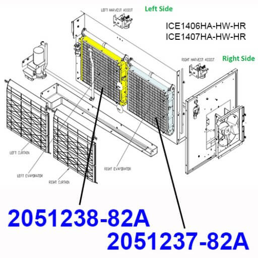 2051238-82A Evaporator Assembly Diagram