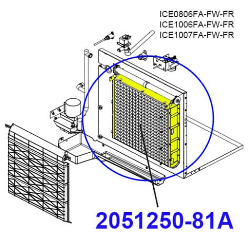 2051250-81A Evaporator Assembly Diagram