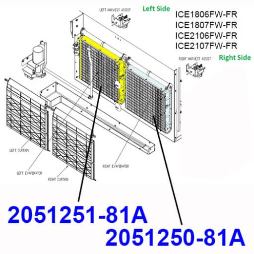 2051251-81A Evaporator Assembly Diagram