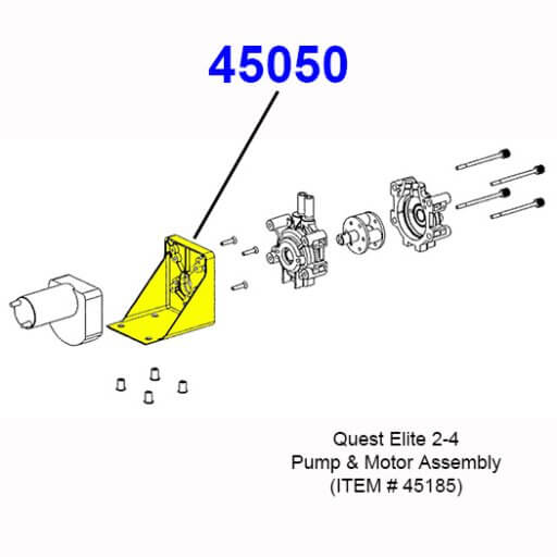 45050 Pump and Motor Mounting Plate Diagram