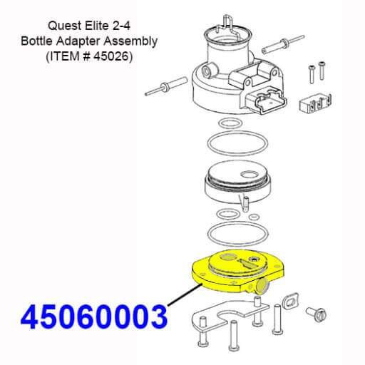 45060003 Bottle Adapter Bottom Diagram