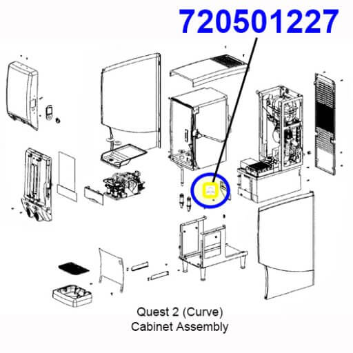 720501227 Drain Clip Diagram