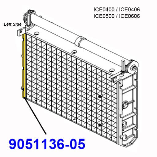 9051136-05 Evaporator Left Panel Diagram