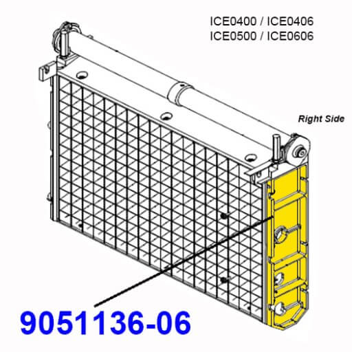 9051136-06 Evaporator Right Panel Diagram