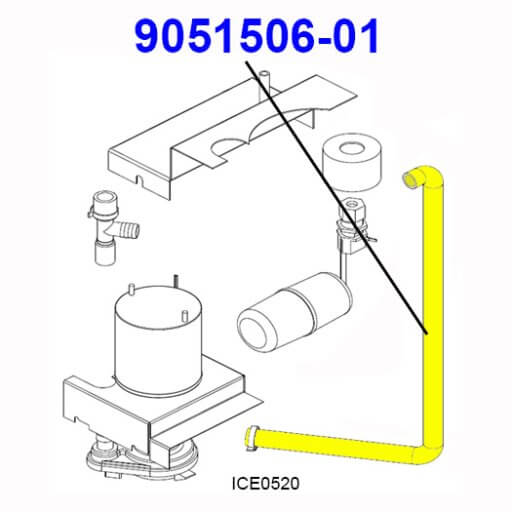 9051506-01 Water Pump Tube Diagram