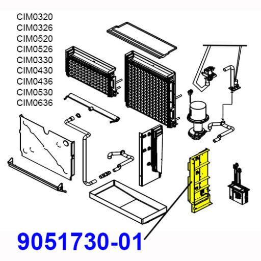 9051730-01 Evaporator Right Support Diagram