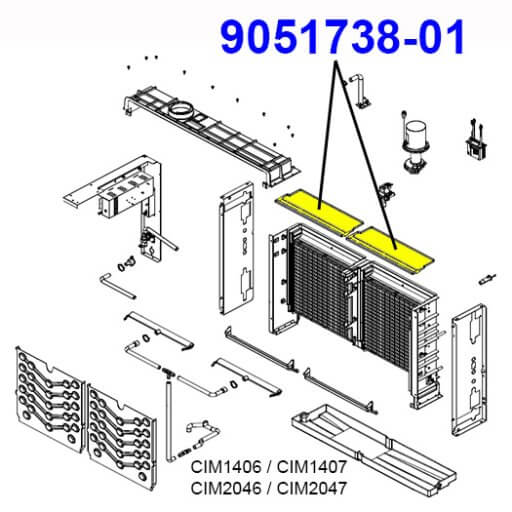 9051738-01 Top Cover Diagram