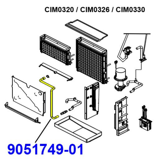 9051749-01 Upper Water Tube Diagram